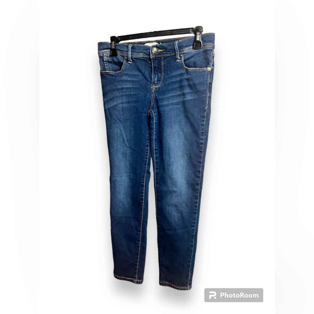 Free People Blue Skinny Jeans Size 27W